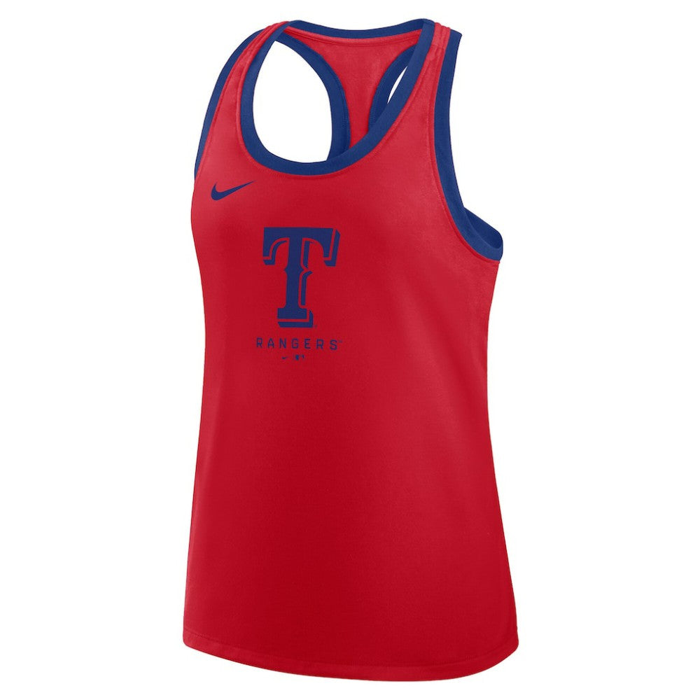 Texas Rangers Nike Women's Tri-Blend Dri-FIT Racerback Tank Top - Red - Nike Discount