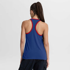 Philadelphia Phillies Nike Women's Tri-Blend Dri-FIT Racerback Tank Top - Royal - Nike Lifestyle