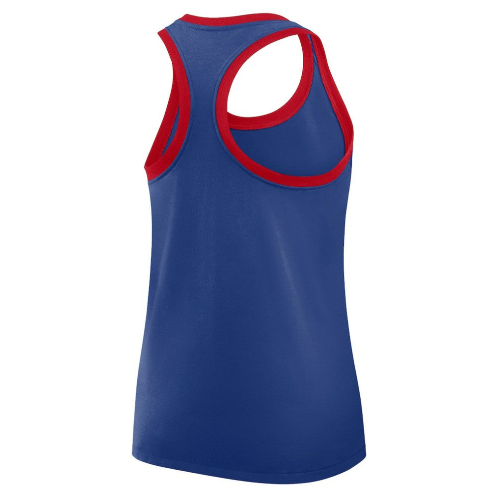 Philadelphia Phillies Nike Women's Tri-Blend Dri-FIT Racerback Tank Top - Royal - Nike Lifestyle