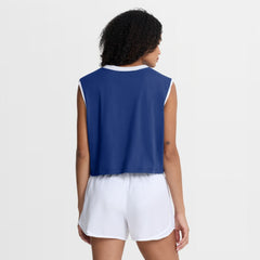Los Angeles Dodgers Nike Women's Primetime Loose Dri-FIT Cropped Tank Top - Royal - Nike Discount