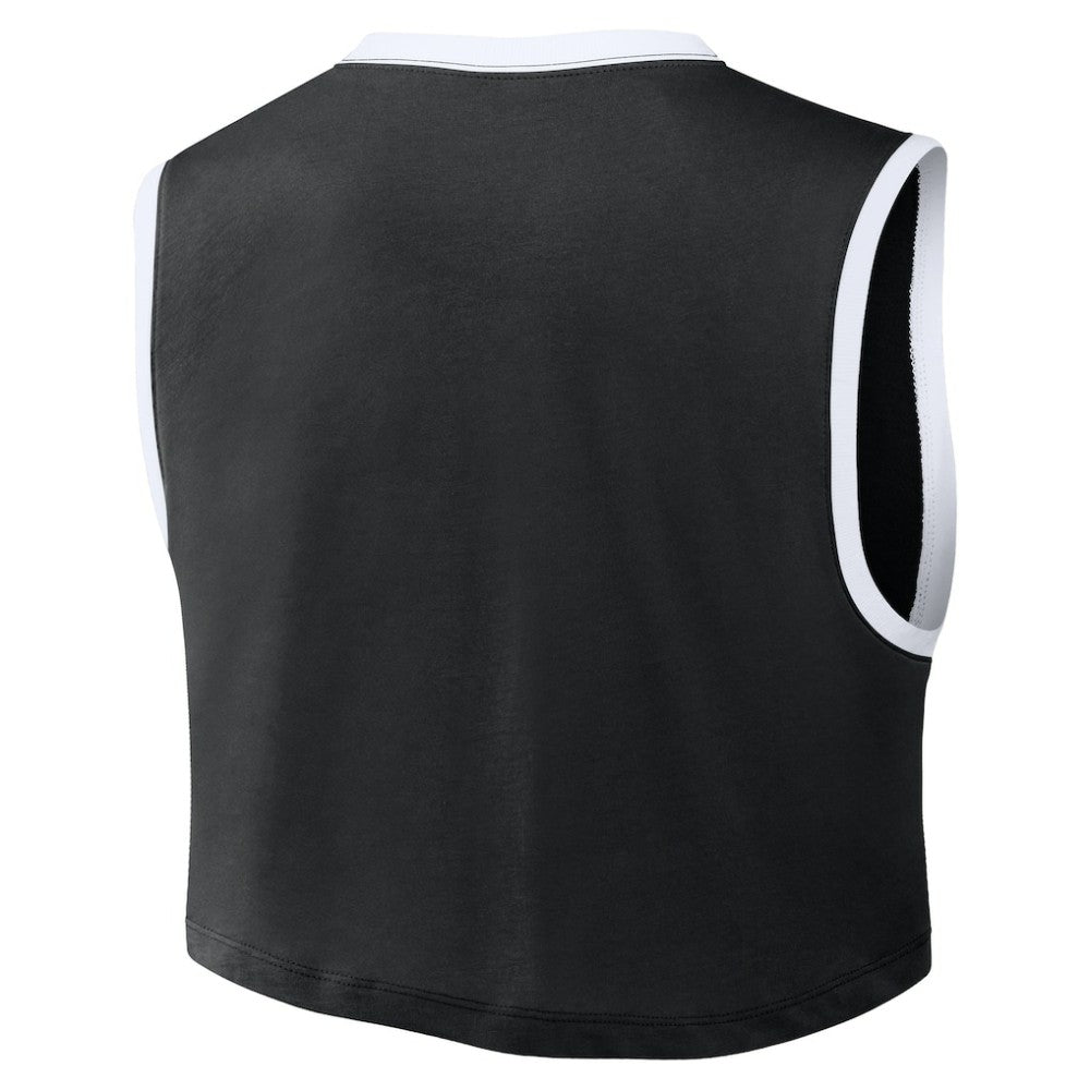 Los Angeles Dodgers Nike Women's Primetime Loose Dri-FIT Cropped Tank Top - Black - Nike Sale