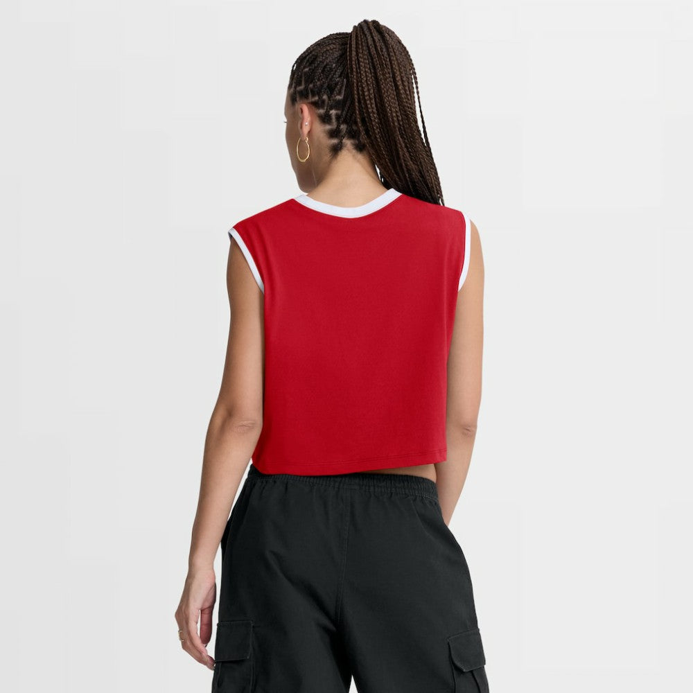 Philadelphia Phillies Nike Women's Primetime Loose Dri-FIT Cropped Tank Top - Red - Nike on Sale