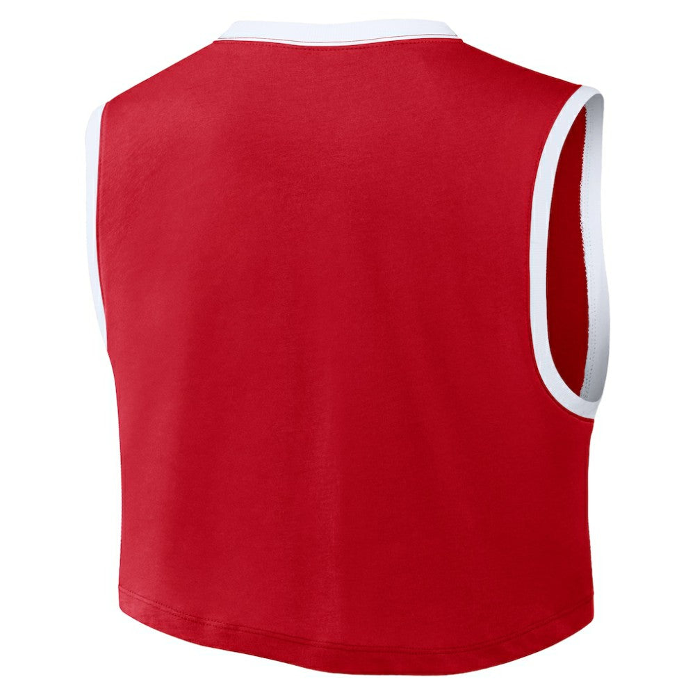 Philadelphia Phillies Nike Women's Primetime Loose Dri-FIT Cropped Tank Top - Red - Nike on Sale