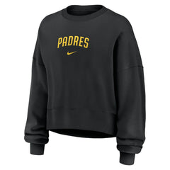 San Diego Padres Nike Women's Oversized Primetime Sweatshirt - Black - Nike on Sale