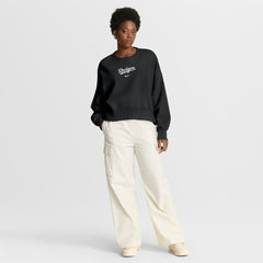 Los Angeles Dodgers Nike Women's Oversized Primetime Sweatshirt - Black - Nike Discount
