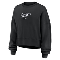 Los Angeles Dodgers Nike Women's Oversized Primetime Sweatshirt - Black - Nike Discount