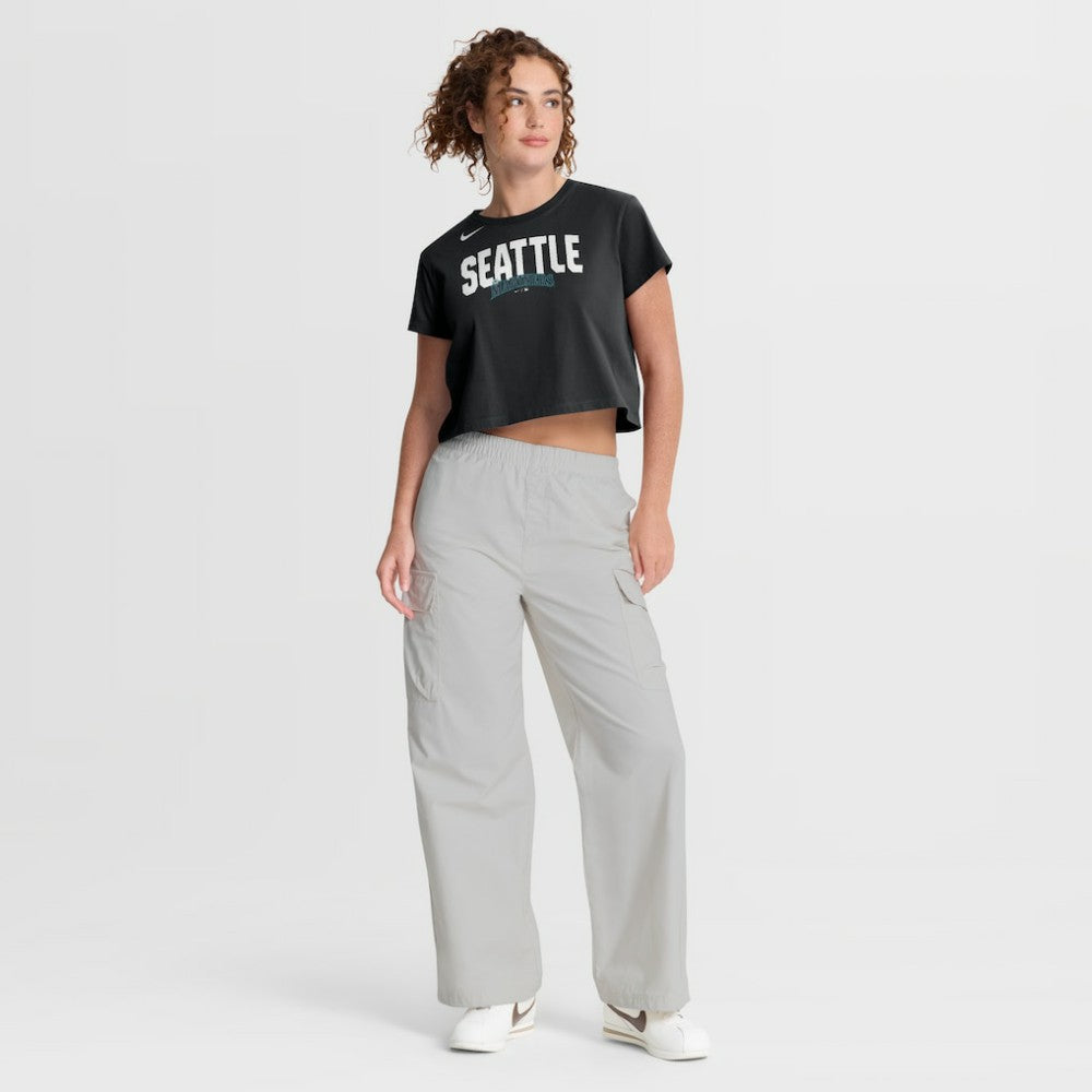 Seattle Mariners Nike Women's Mod Cropped T-Shirt - Black - Nike Sale