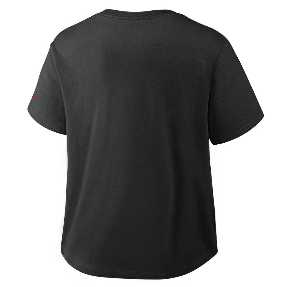 Seattle Mariners Nike Women's Mod Cropped T-Shirt - Black - Nike Sale