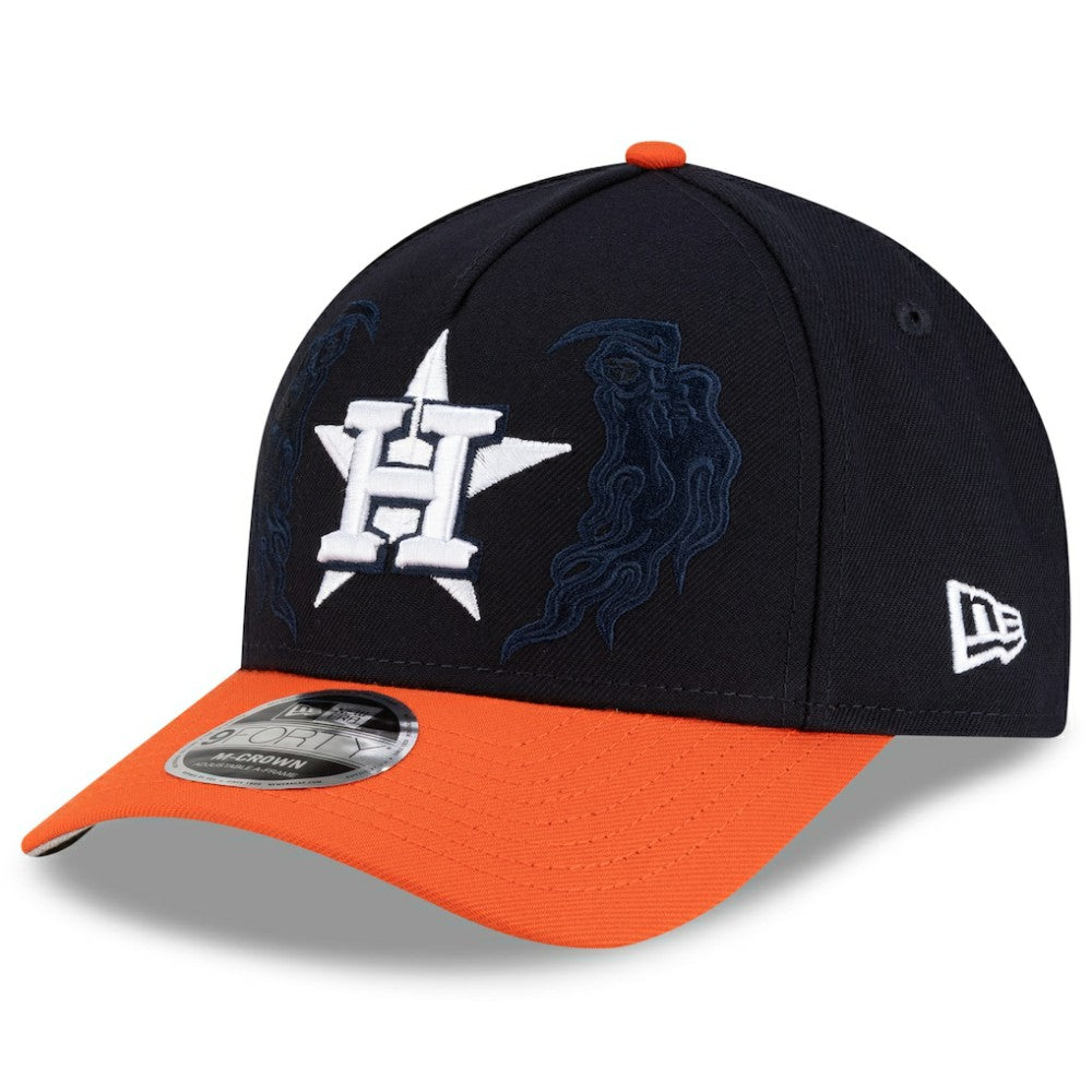 Houston Astros New Era x Warren Lotas 9FORTY A-Frame M-Crown Adjustable Hat - Navy/Orange - New Era Sale