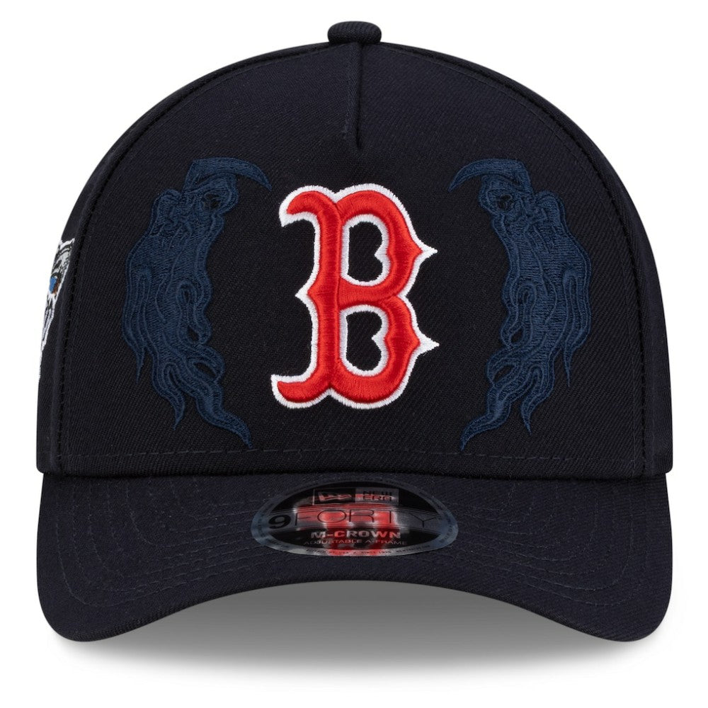 Boston Red Sox New Era x Warren Lotas 9FORTY A-Frame M-Crown Adjustable Hat - Navy - New Era Online