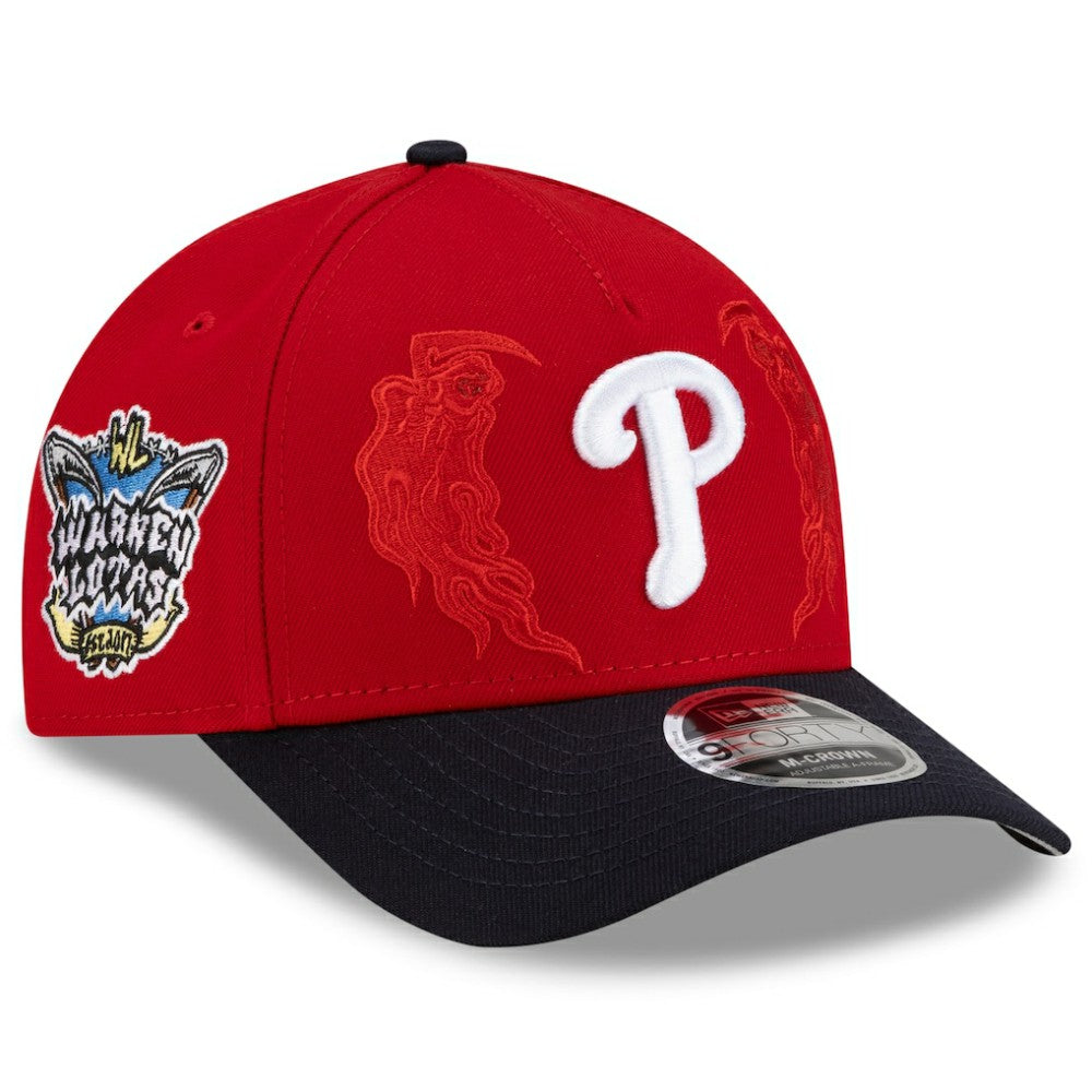 Philadelphia Phillies New Era x Warren Lotas 9FORTY A-Frame M-Crown Adjustable Hat - Red/Navy - New Era Lifestyle