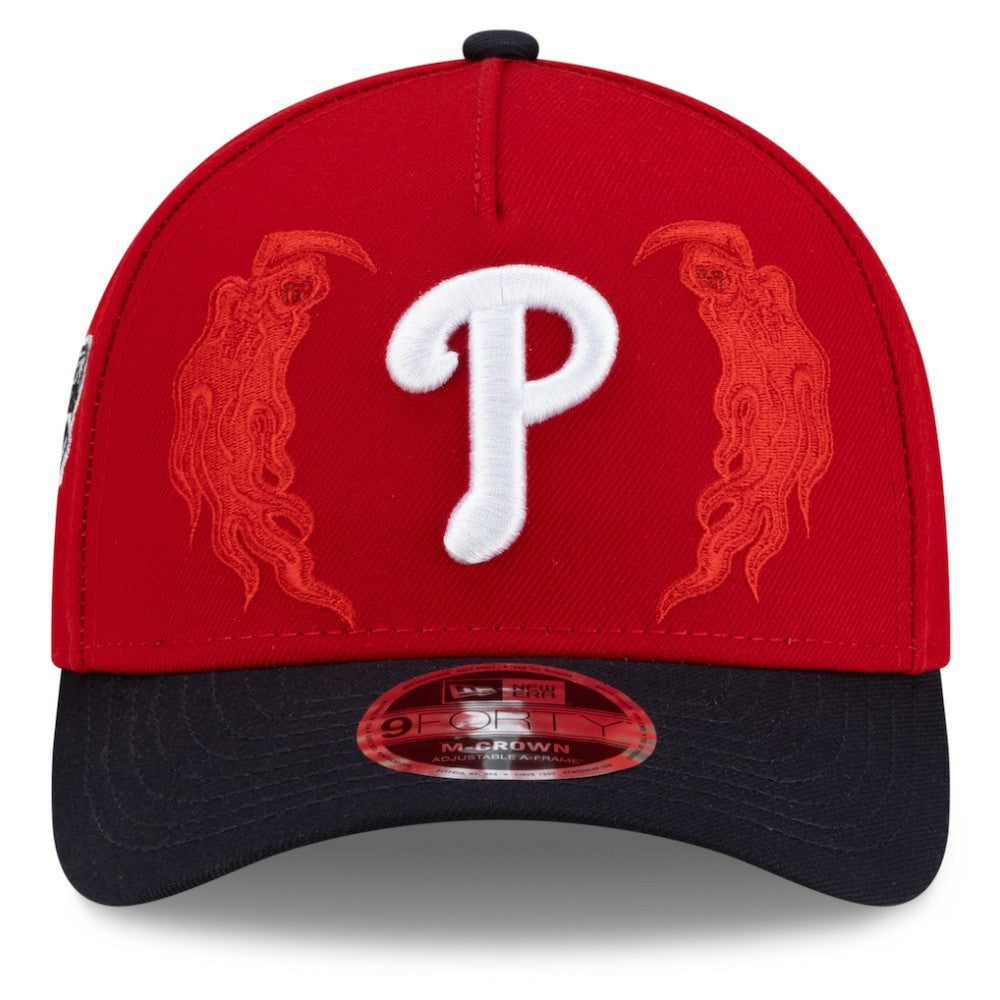 Philadelphia Phillies New Era x Warren Lotas 9FORTY A-Frame M-Crown Adjustable Hat - Red/Navy - New Era Lifestyle