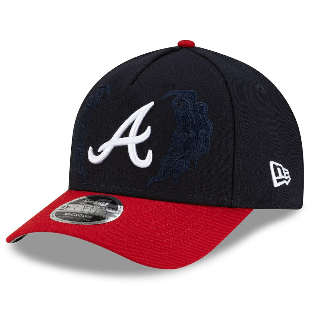 Atlanta Braves New Era x Warren Lotas 9FORTY A-Frame M-Crown Adjustable Hat - Navy/Red - New Era Discount