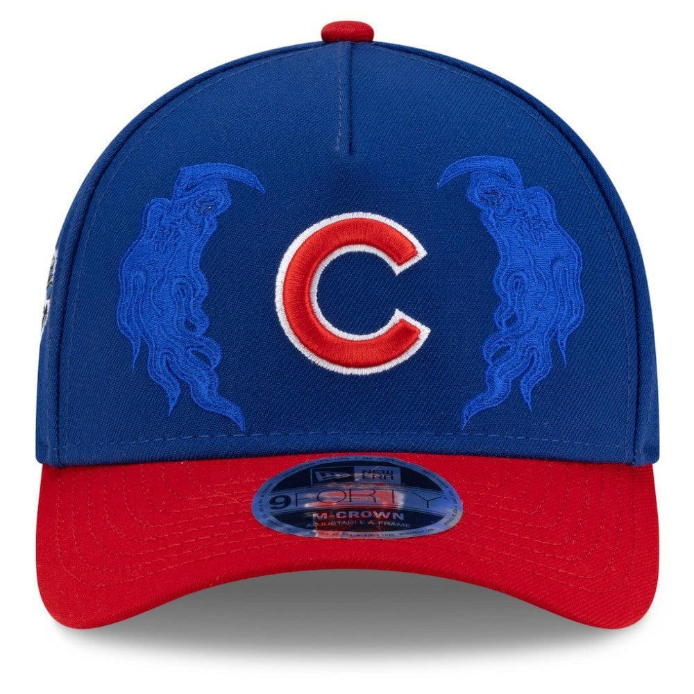Chicago Cubs New Era x Warren Lotas 9FORTY A-Frame M-Crown Adjustable Hat - Royal/Red - New Era Online
