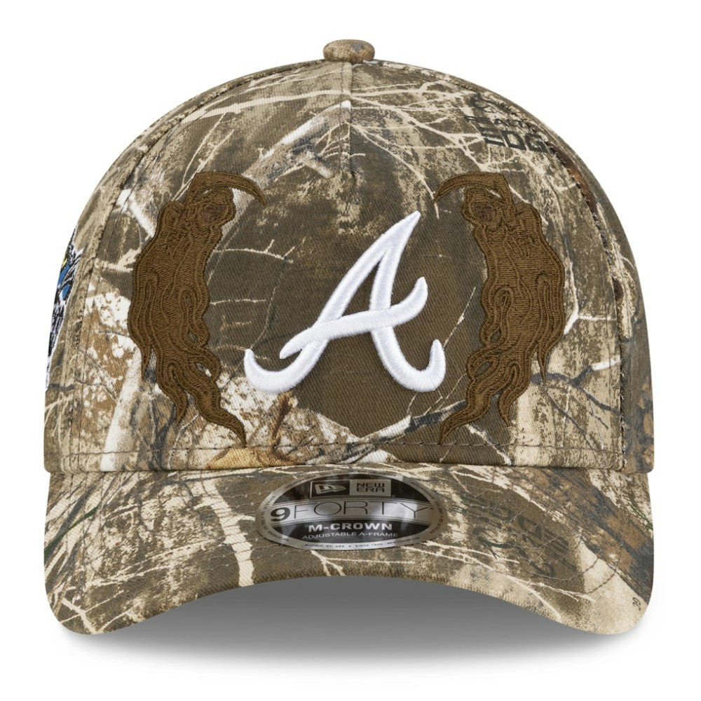 Atlanta Braves New Era x Warren Lotas Realtree 9FORTY A-Frame M-Crown Adjustable Hat - Camo - New Era on Sale