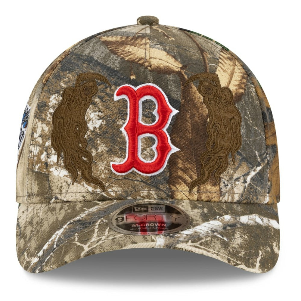 Boston Red Sox New Era x Warren Lotas Realtree 9FORTY A-Frame M-Crown Adjustable Hat - Camo - New Era Online