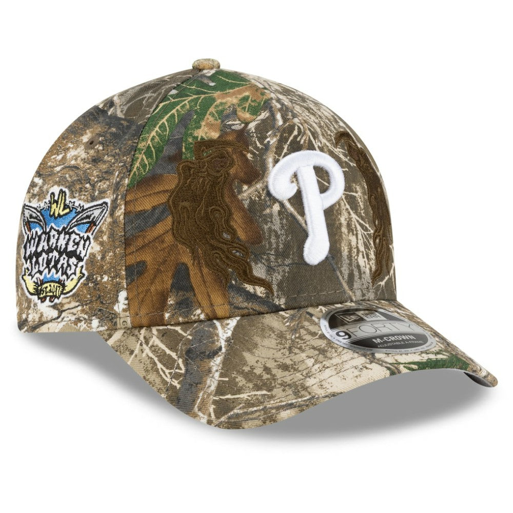Philadelphia Phillies New Era x Warren Lotas Realtree 9FORTY A-Frame M-Crown Adjustable Hat - Camo - New Era on Sale