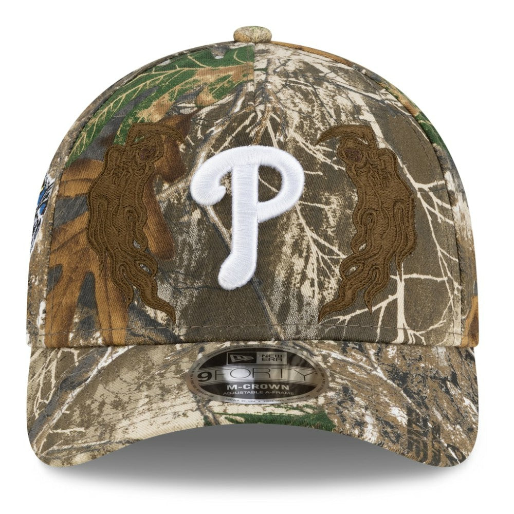 Philadelphia Phillies New Era x Warren Lotas Realtree 9FORTY A-Frame M-Crown Adjustable Hat - Camo - New Era on Sale