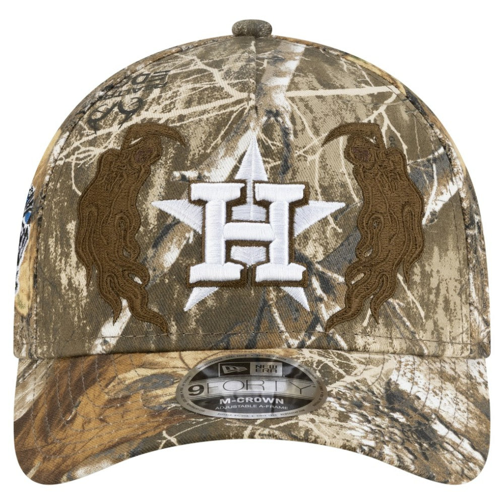 Houston Astros New Era x Warren Lotas Realtree 9FORTY M-Crown A-Frame Adjustable Hat - Camo - New Era Online