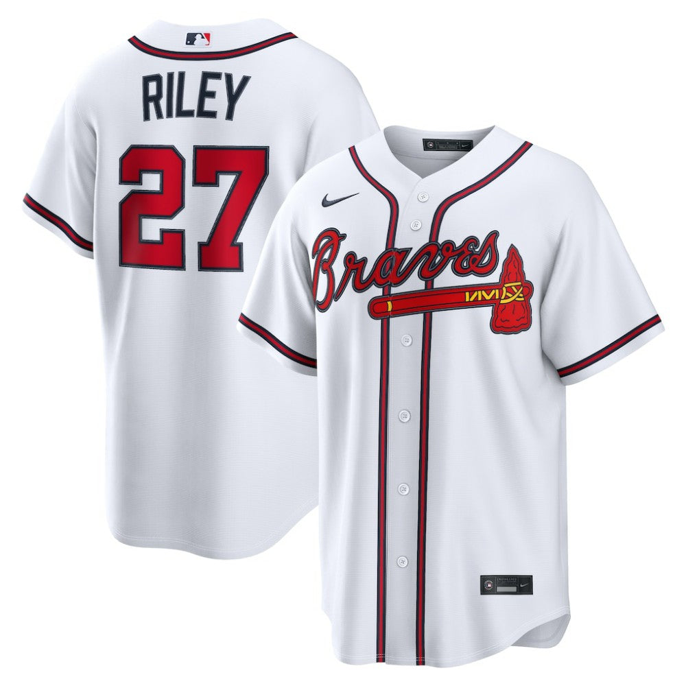 Austin Riley Atlanta Braves Nike Home Replica Jersey - White - Nike on Sale