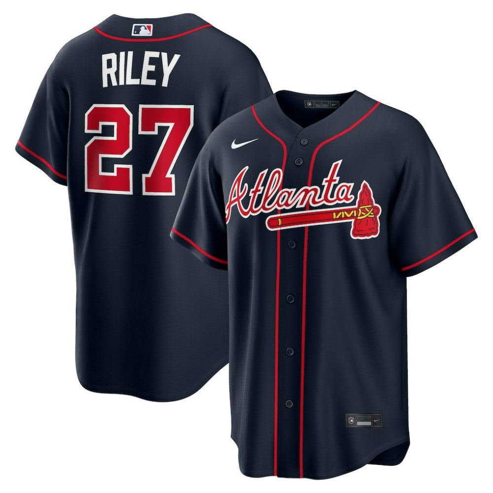 Austin Riley Atlanta Braves Nike Alternate Replica Jersey - Navy - Nike Discount