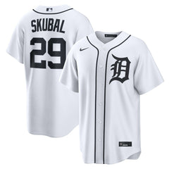 Tarik Skubal Detroit Tigers Nike Home Replica Jersey - White - Nike Lifestyle