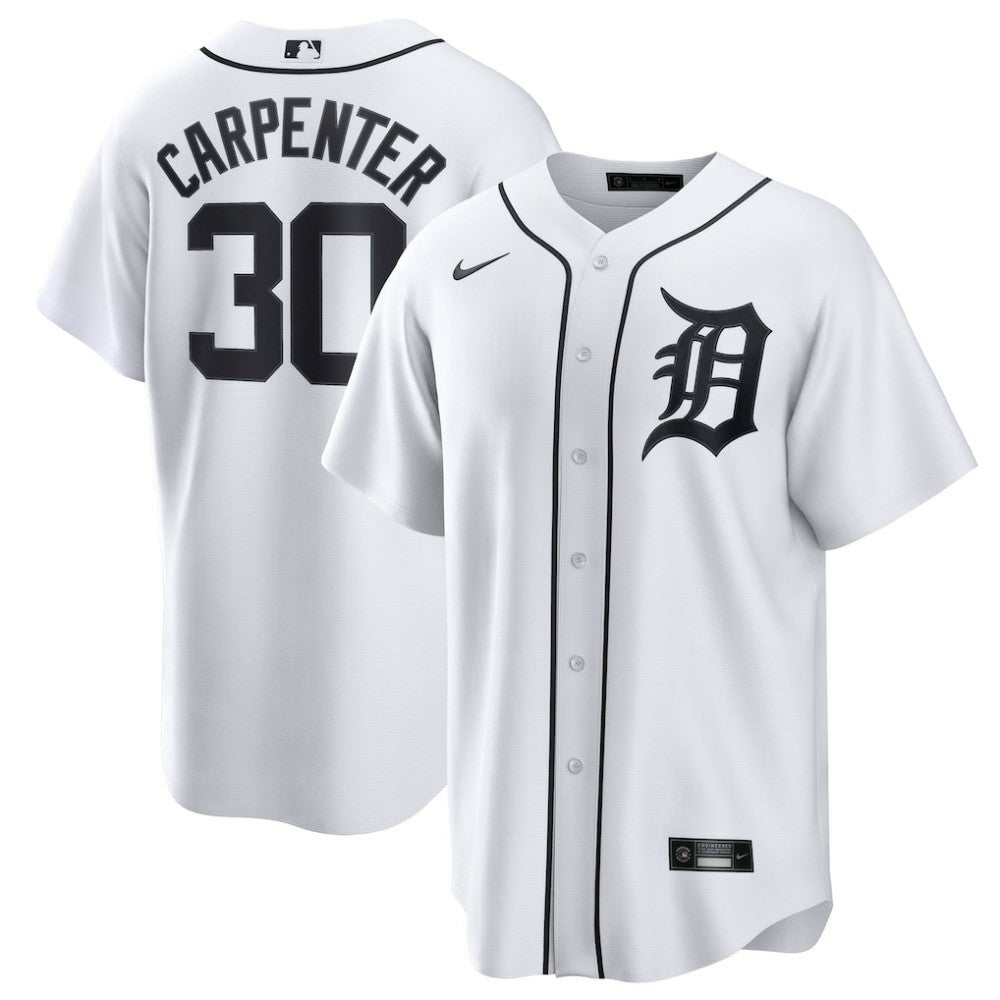 Kerry Carpenter Detroit Tigers Nike Home Replica Jersey - White - Nike on Sale