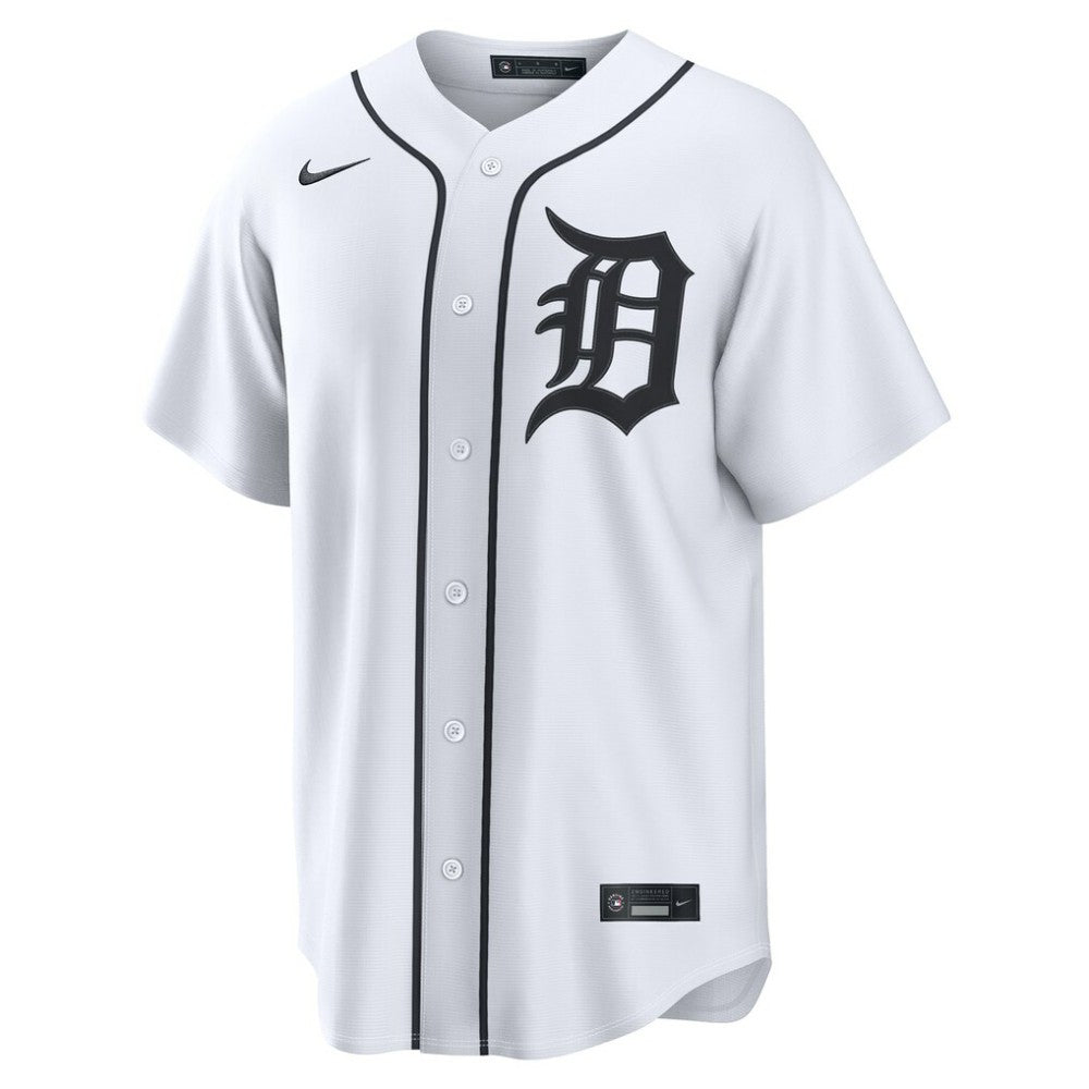 Javier Báez Detroit Tigers Nike Home Replica Jersey - White - Nike Sale