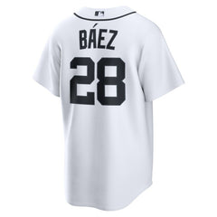 Javier Báez Detroit Tigers Nike Home Replica Jersey - White - Nike Sale