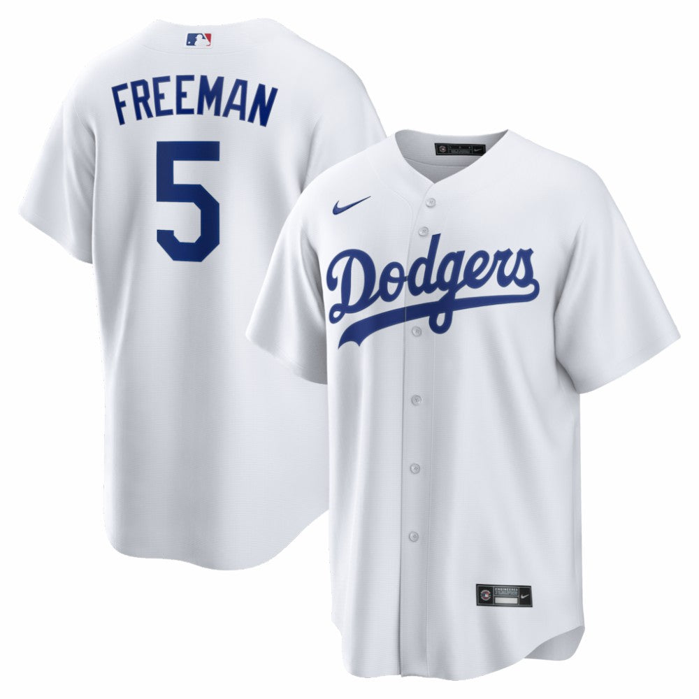 Freddie Freeman Los Angeles Dodgers Nike Home Replica Jersey - White - Nike Online