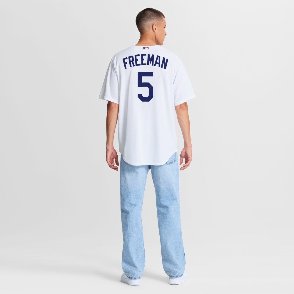 Freddie Freeman Los Angeles Dodgers Nike Home Replica Jersey - White - Nike Online