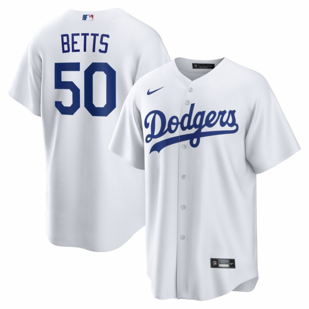 Mookie Betts Los Angeles Dodgers Nike Home Replica Jersey - White - Nike on Sale