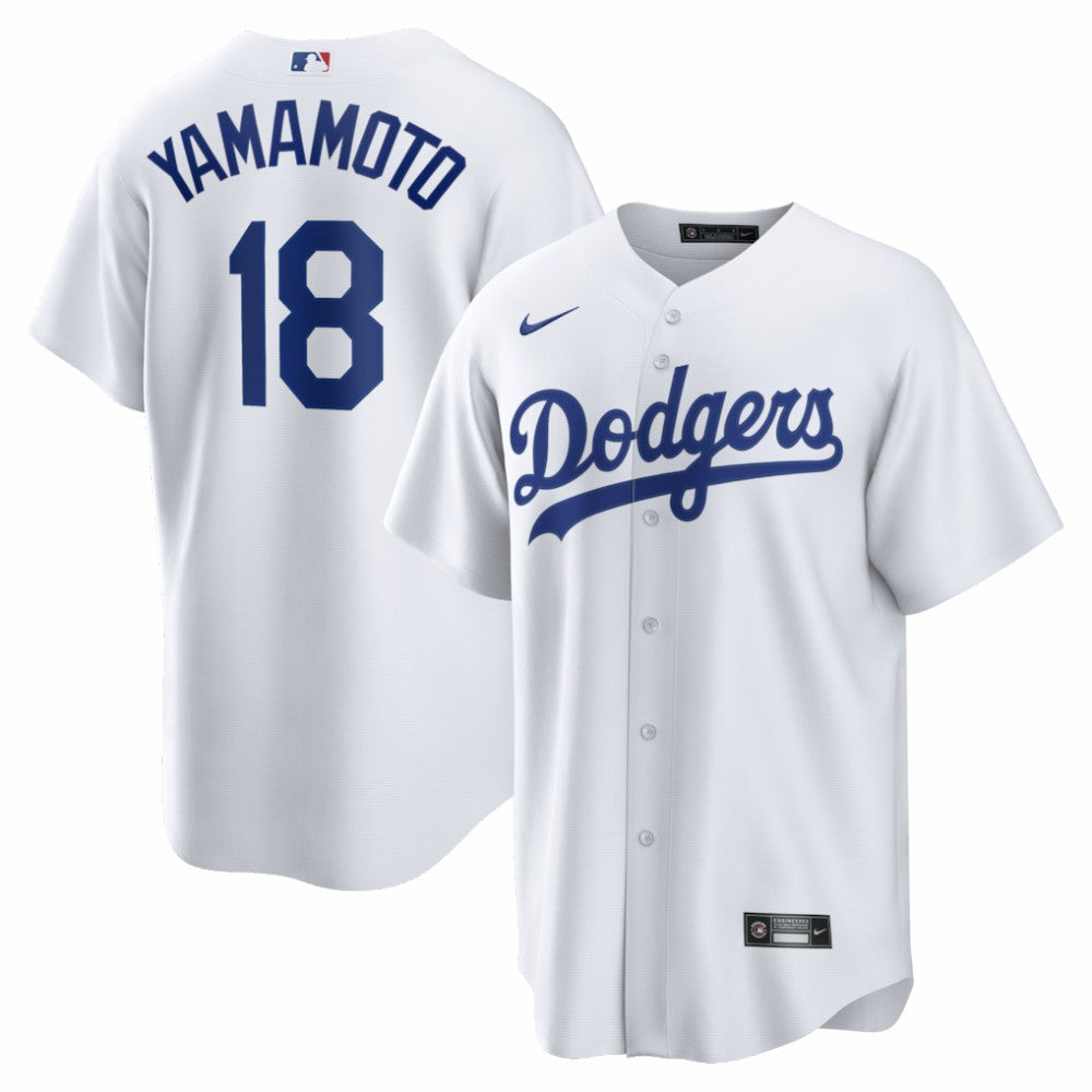 Yoshinobu Yamamoto Los Angeles Dodgers Nike Home Replica Jersey - White - Nike Online