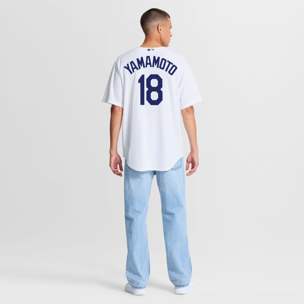 Yoshinobu Yamamoto Los Angeles Dodgers Nike Home Replica Jersey - White - Nike Online