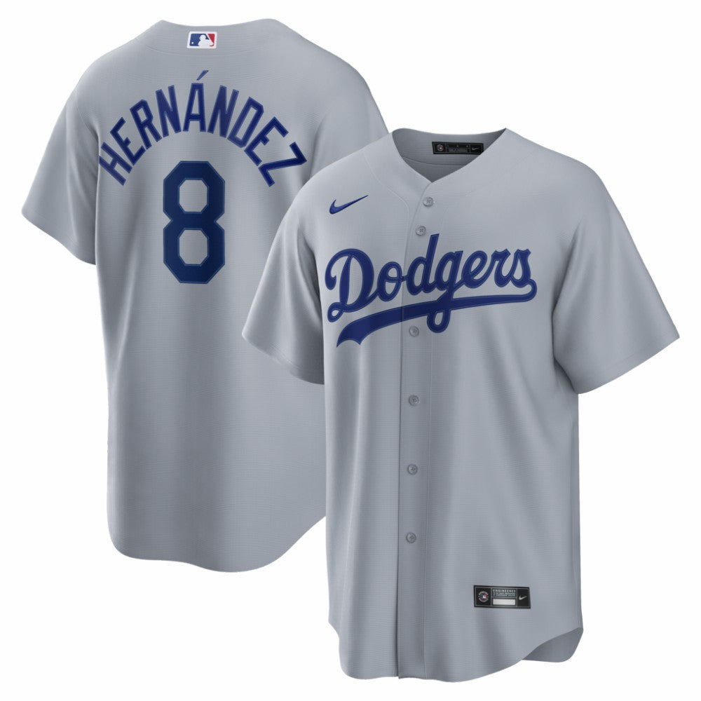 Enrique Hernández Los Angeles Dodgers Nike Road Replica Jersey - Gray - Nike Lifestyle