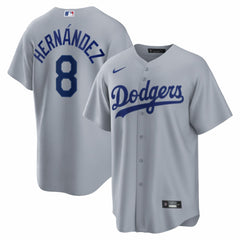 Enrique Hernández Los Angeles Dodgers Nike Road Replica Jersey - Gray - Nike Lifestyle