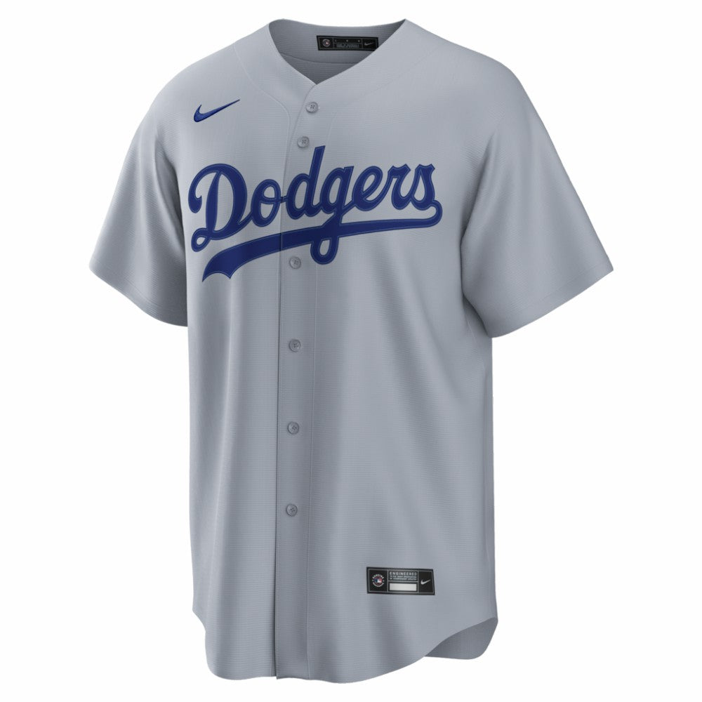 Enrique Hernández Los Angeles Dodgers Nike Road Replica Jersey - Gray - Nike Lifestyle
