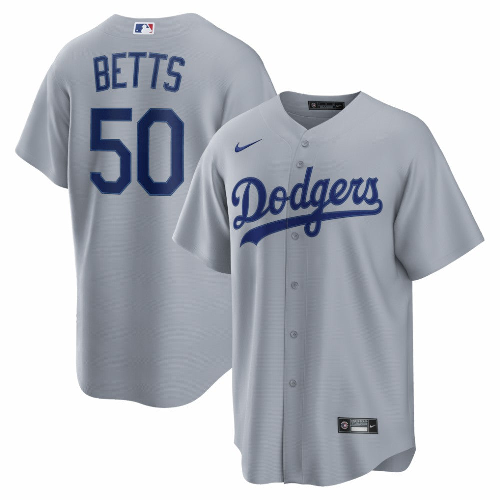 Mookie Betts Los Angeles Dodgers Nike Road Replica Jersey - Gray - Nike Discount