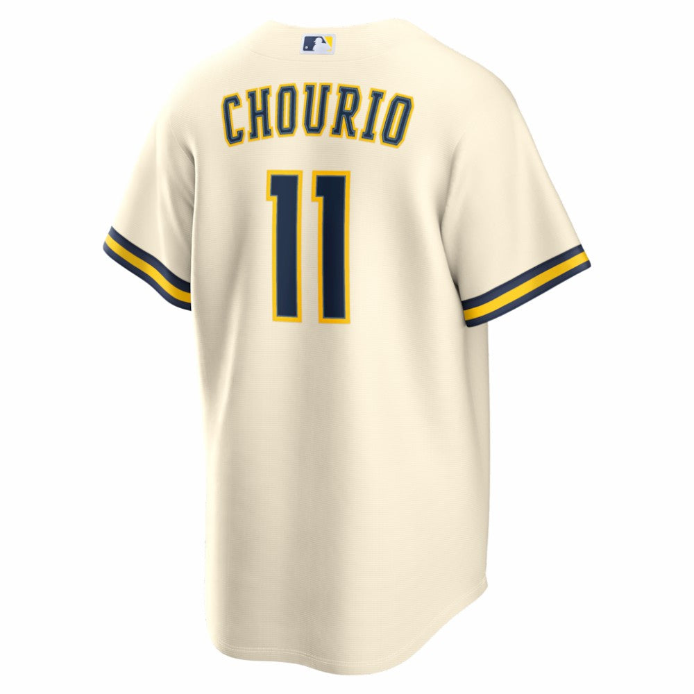 Jackson Chourio Milwaukee Brewers Nike Home Replica Jersey - Cream - Nike on Sale