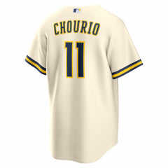 Jackson Chourio Milwaukee Brewers Nike Home Replica Jersey - Cream - Nike on Sale