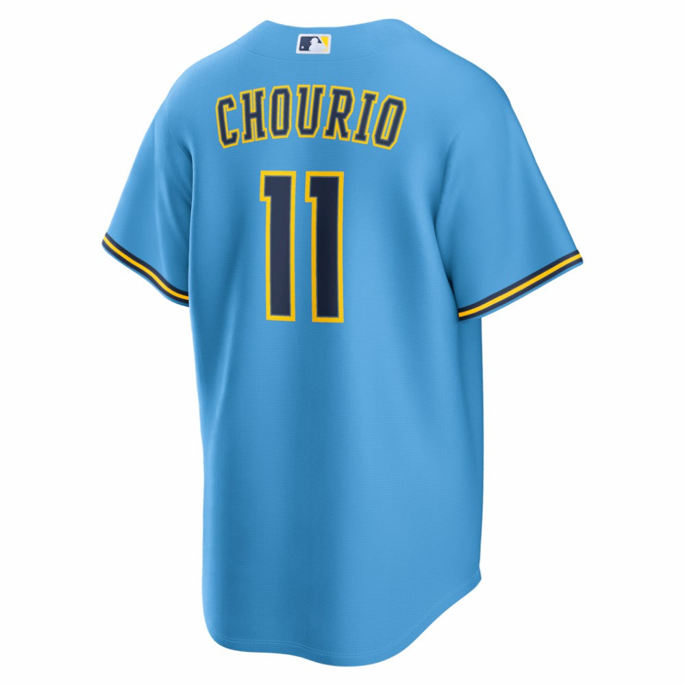 Jackson Chourio Milwaukee Brewers Nike Road Replica Jersey - Light Blue - Nike Lifestyle