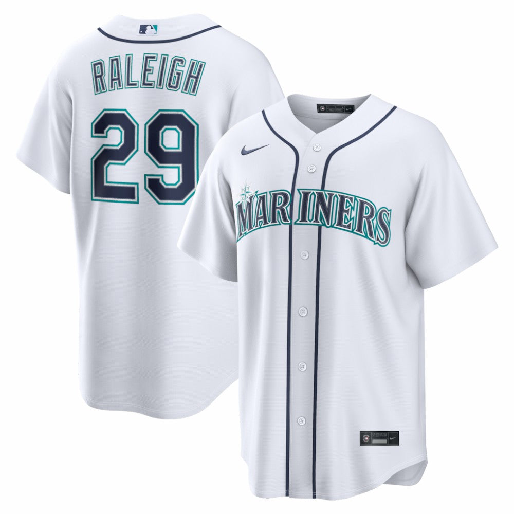 Cal Raleigh Seattle Mariners Nike Home Replica Jersey - White - Nike Online