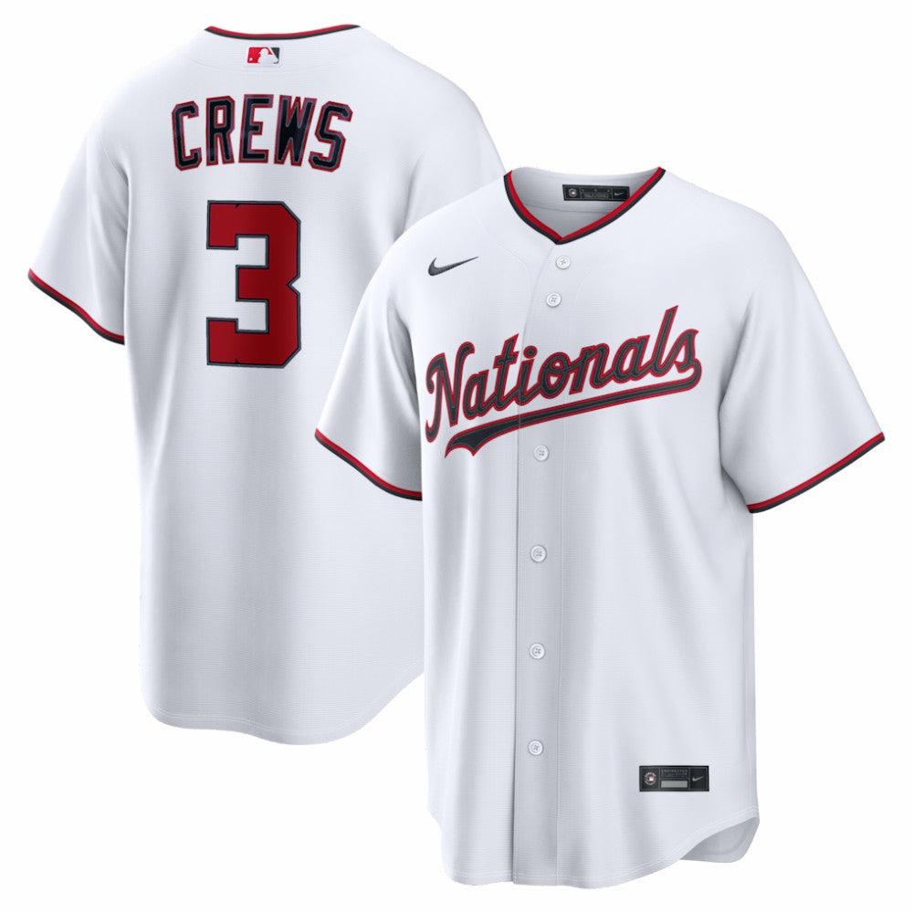 Dylan Crews Washington Nationals Nike Home Replica Jersey - White - Nike Sale