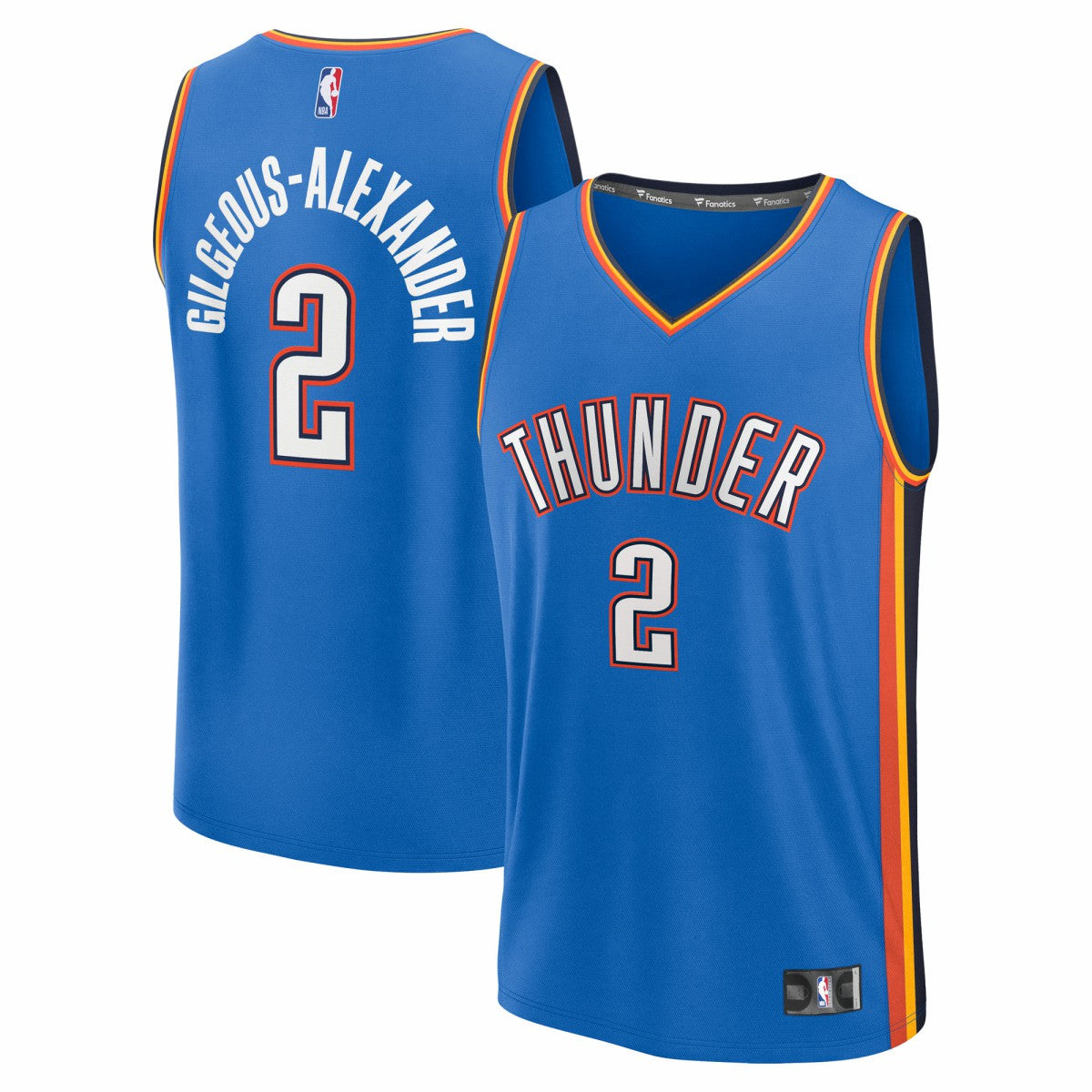 Shai Gilgeous-Alexander Oklahoma City Thunder Fast Break Replica Player Jersey Icon Edition Blue | Fanatics for sale