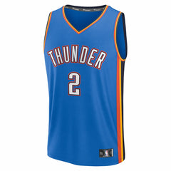 Shai Gilgeous-Alexander Oklahoma City Thunder Fast Break Replica Player Jersey Icon Edition Blue | Fanatics for sale