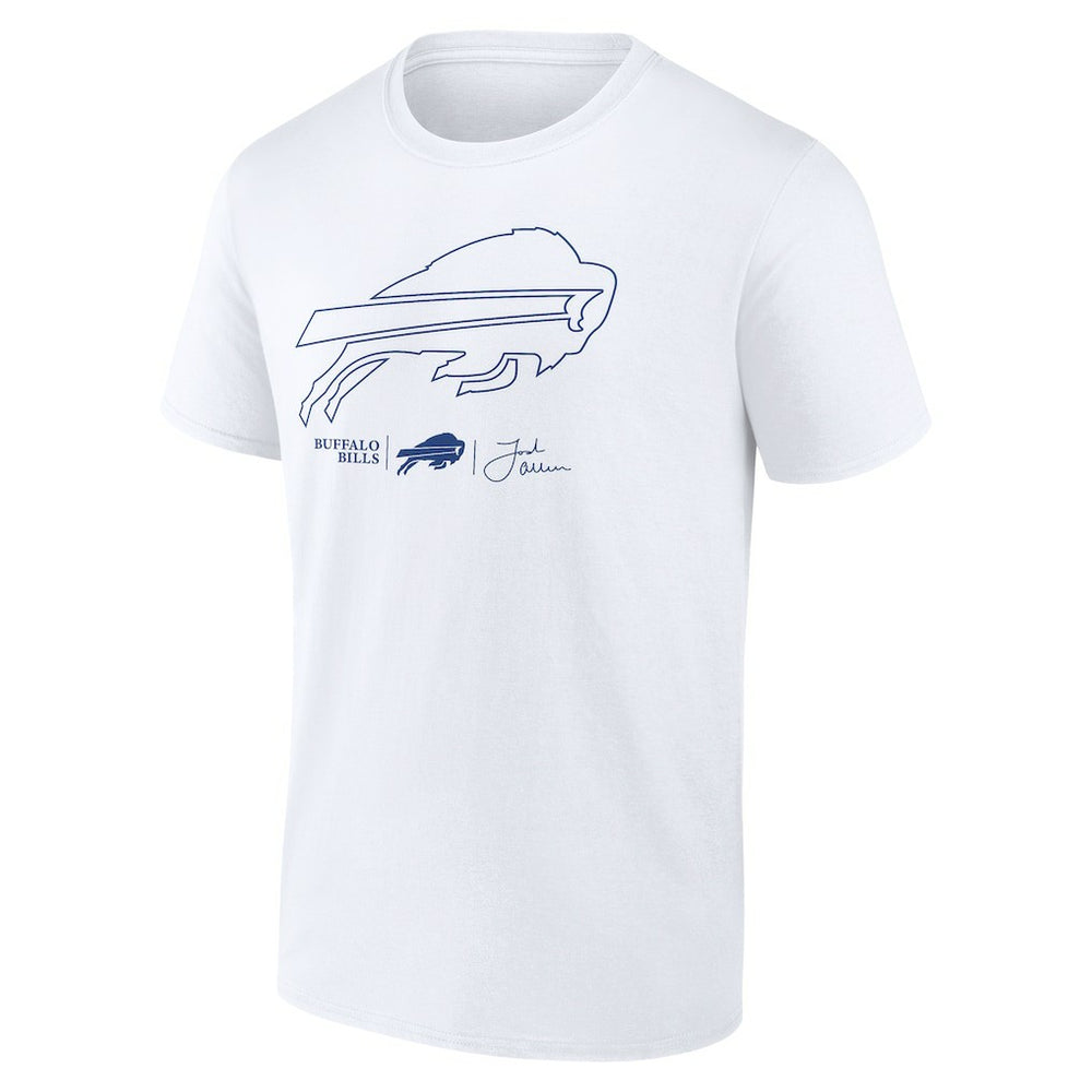 Josh Allen Buffalo Bills Tonal Name & Number T-Shirt White
