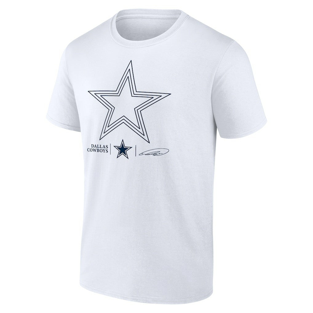 CeeDee Lamb Dallas Cowboys Tonal Name & Number T-Shirt White