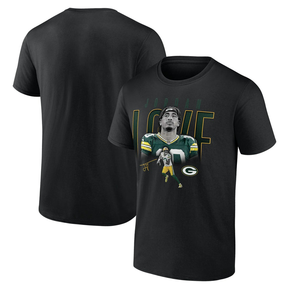 Jordan Love Green Bay Packers Humble Shadow Player T-Shirt Black