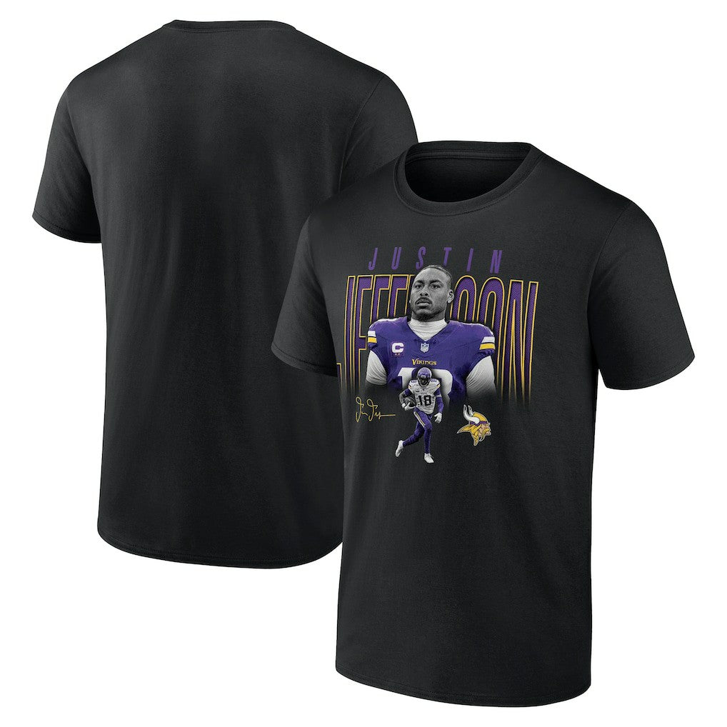 Justin Jefferson Minnesota Vikings Humble Shadow Player T-Shirt Black