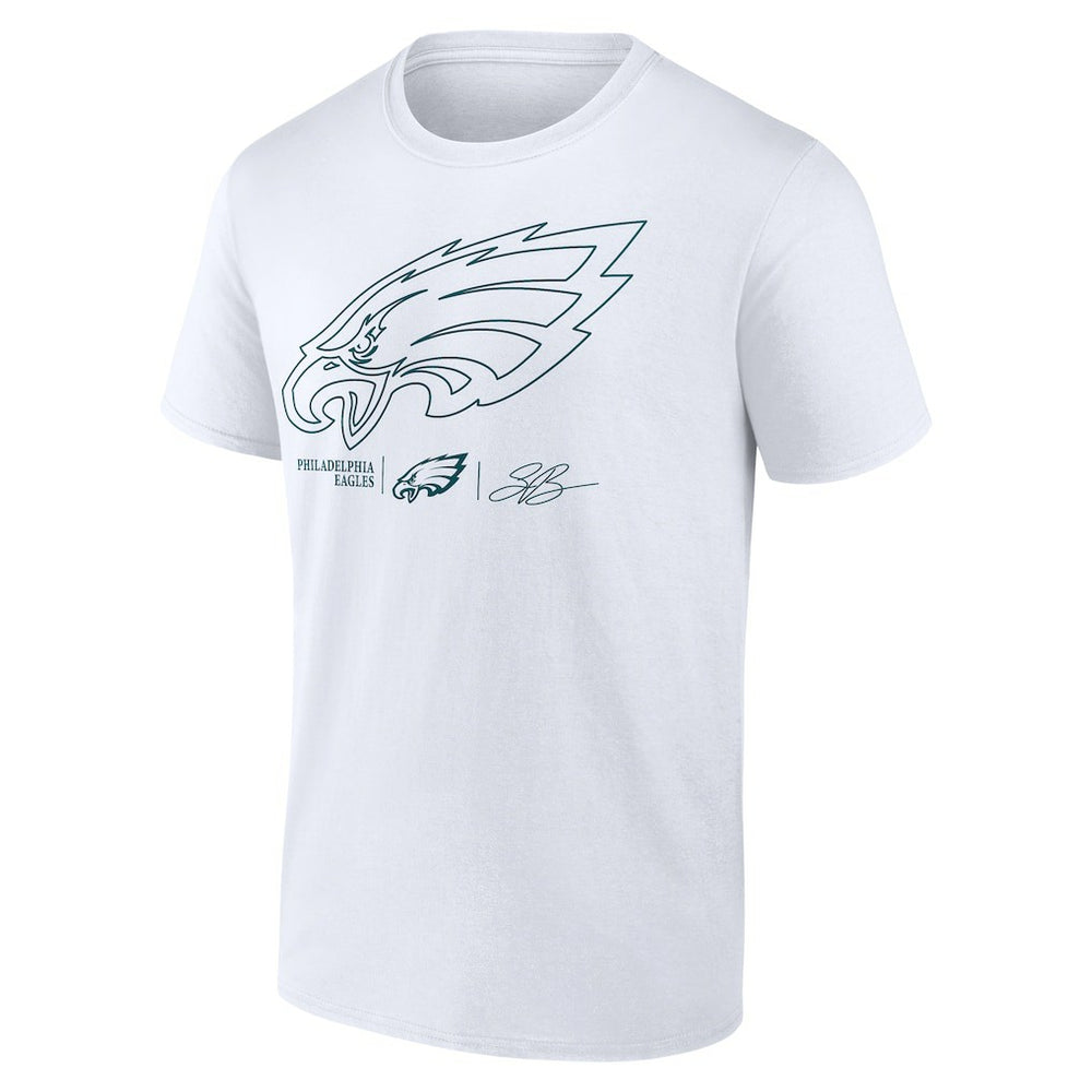 Saquon Barkley Philadelphia Eagles Tonal Name & Number T-Shirt White
